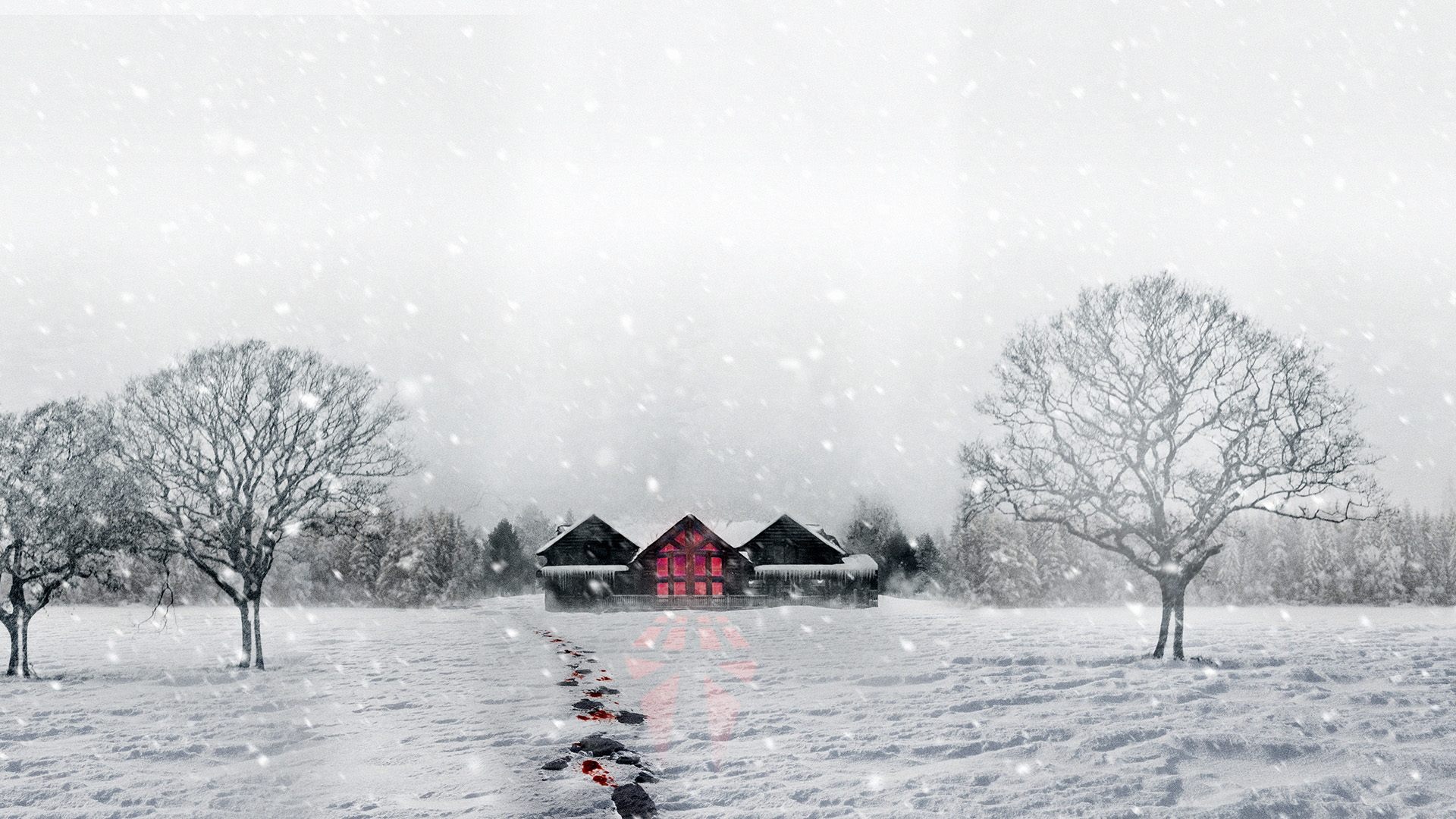 Snow Falls Background