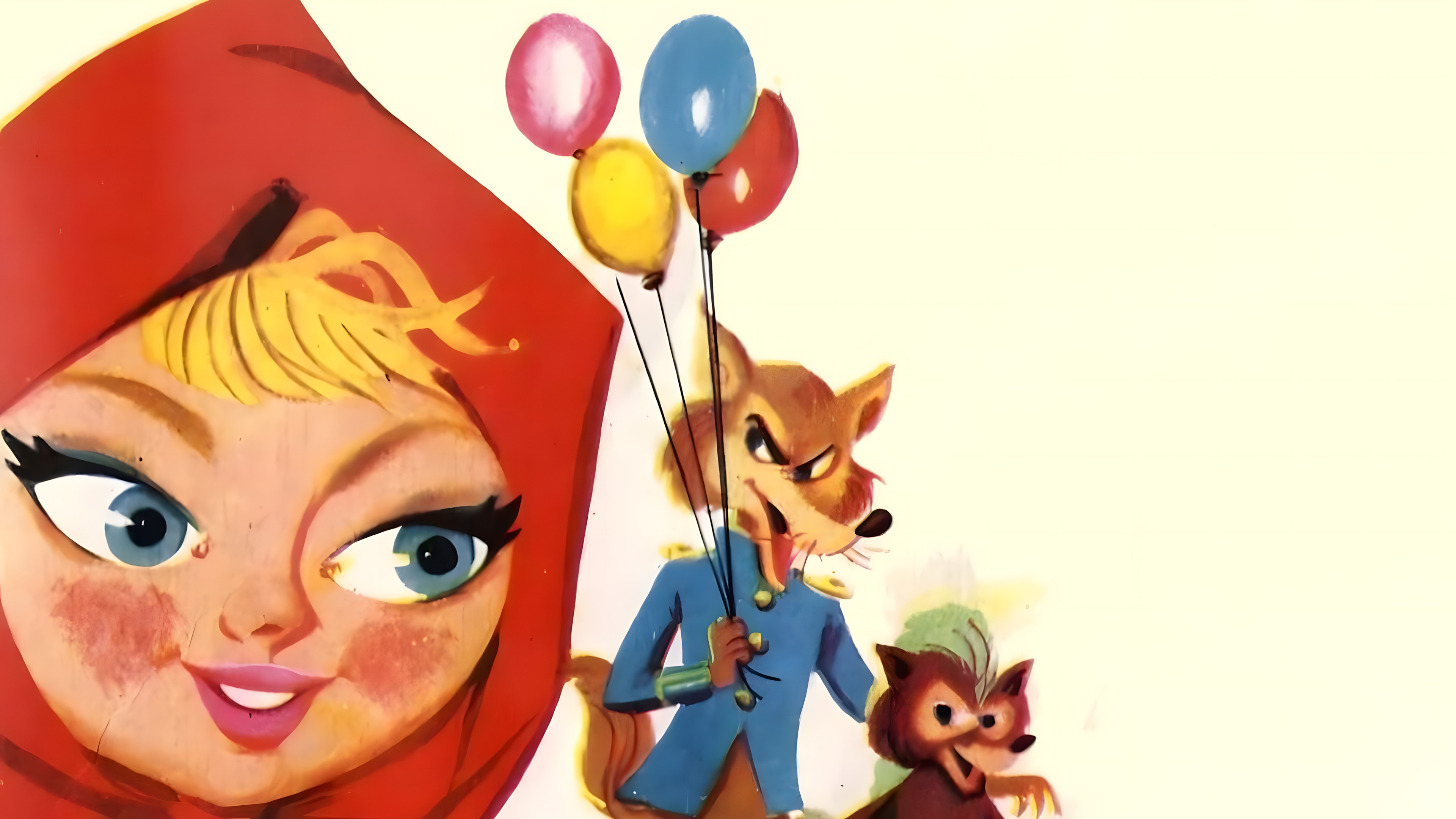 Caperucita y sus tres amigos Background