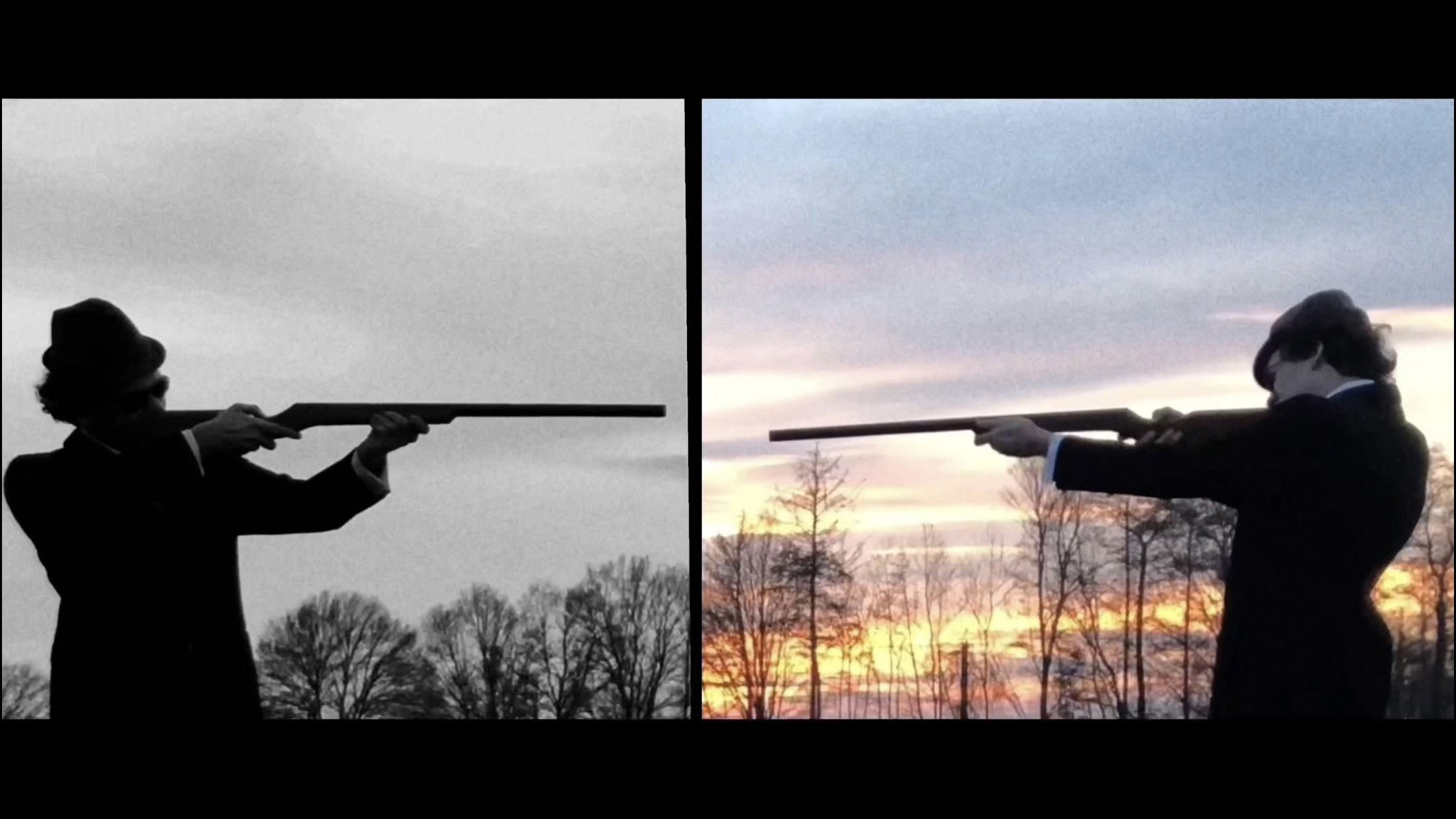 Ein Mann, der keinen Hund filmt Background