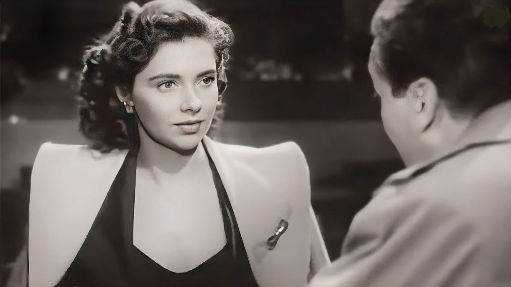 Lady in the Fog Background