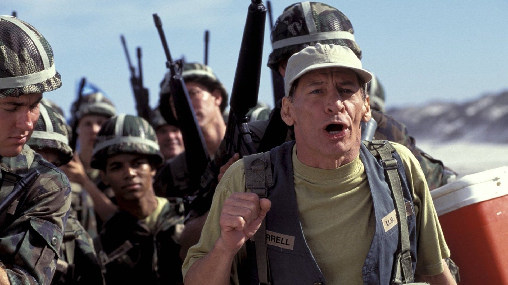 Ernest in the Army Background