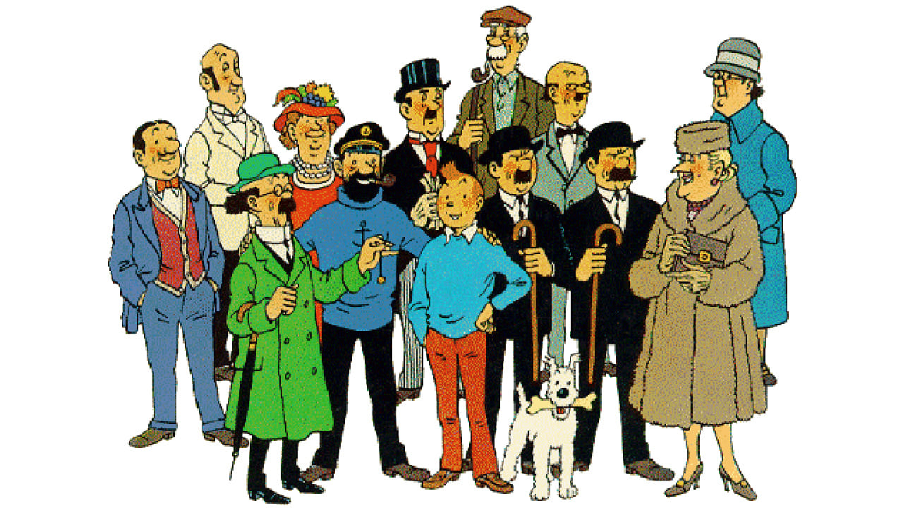 Les Aventures de Tintin, d'après Hergé Background