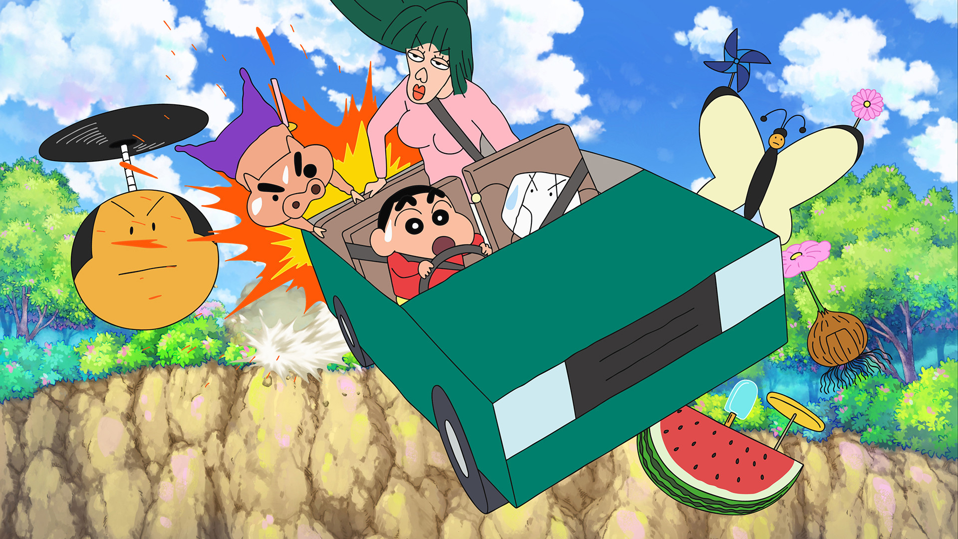 Crayon Shin-chan: Crash! Scribble Kingdom and Almost Four Heroes Background