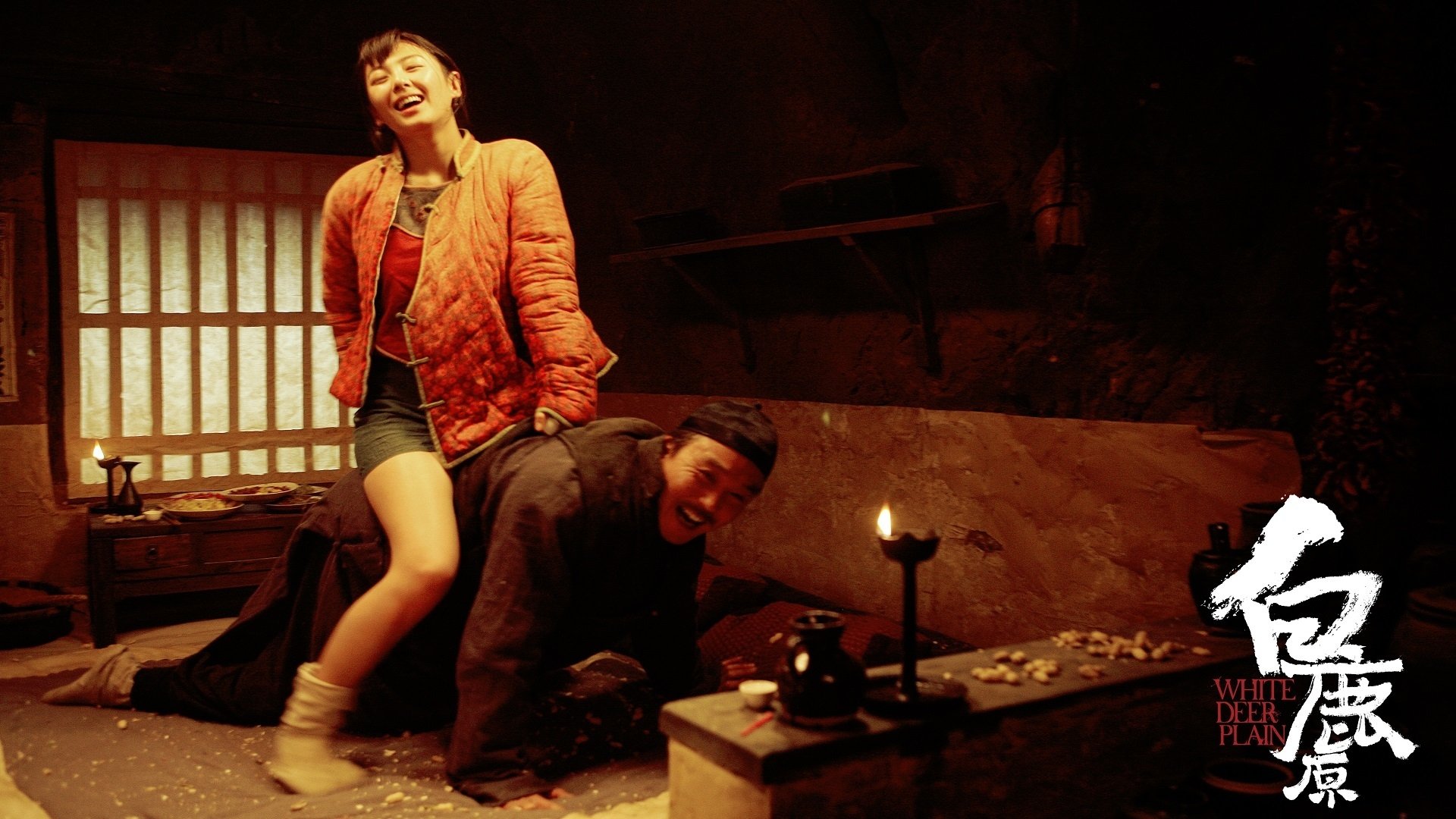 White Deer Plain Background