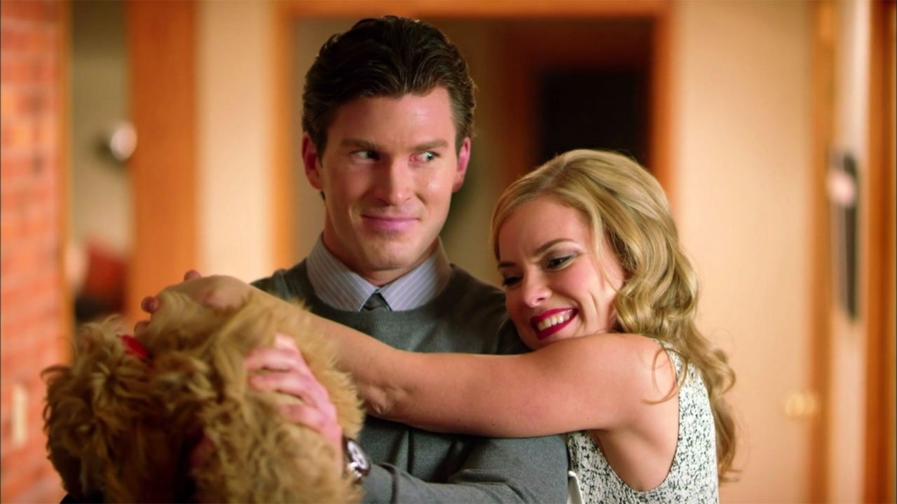 A Puppy for Christmas Background