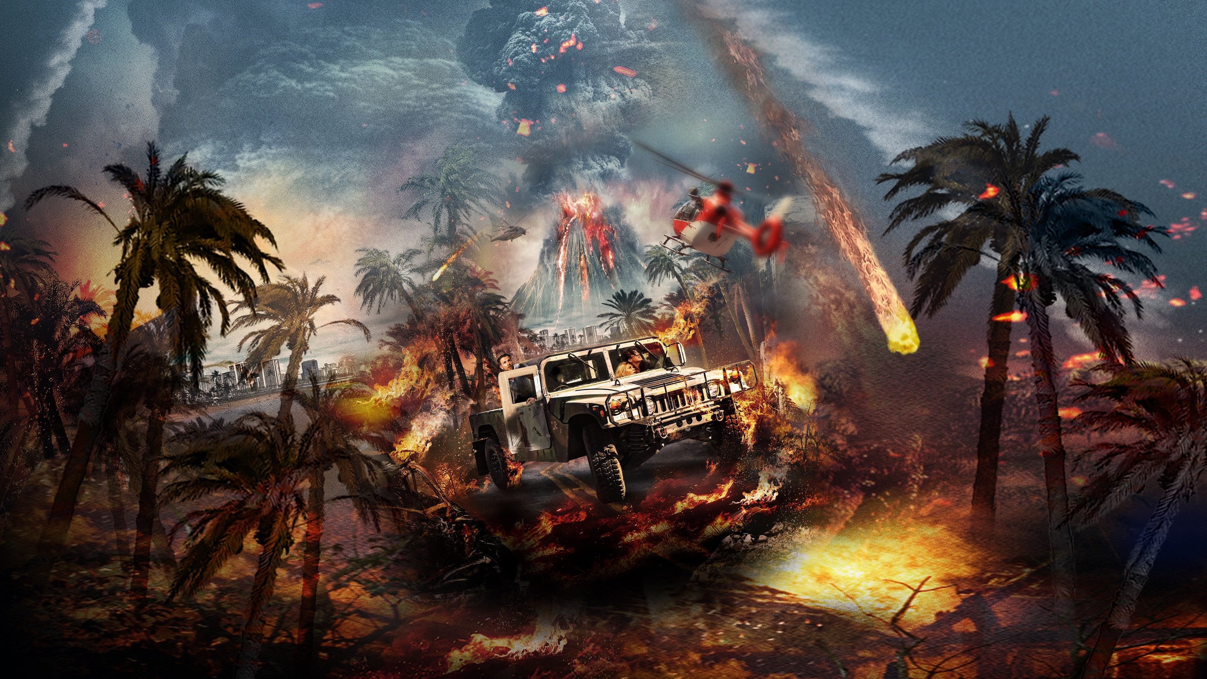 Super Volcano Background