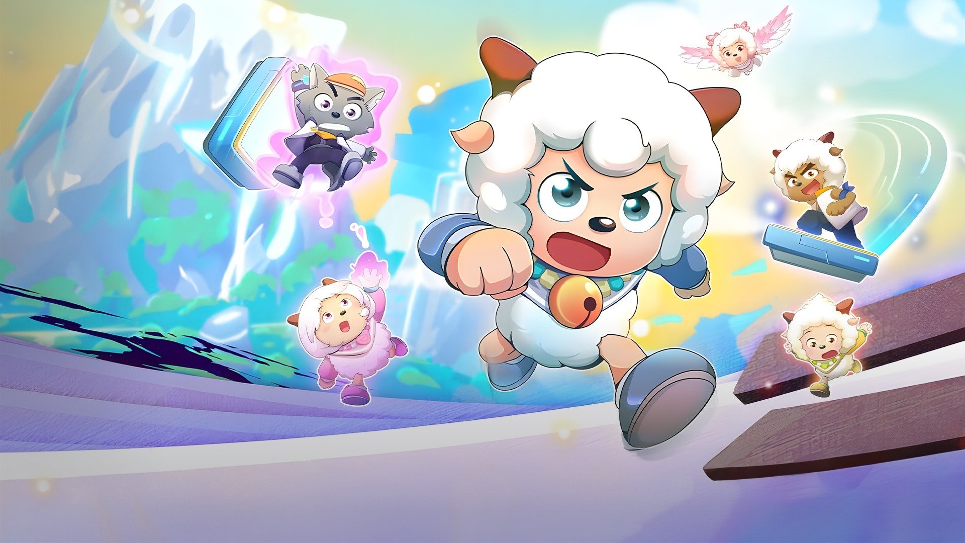 Pleasant Goat and Big Big Wolf: Crazy Hubs Background