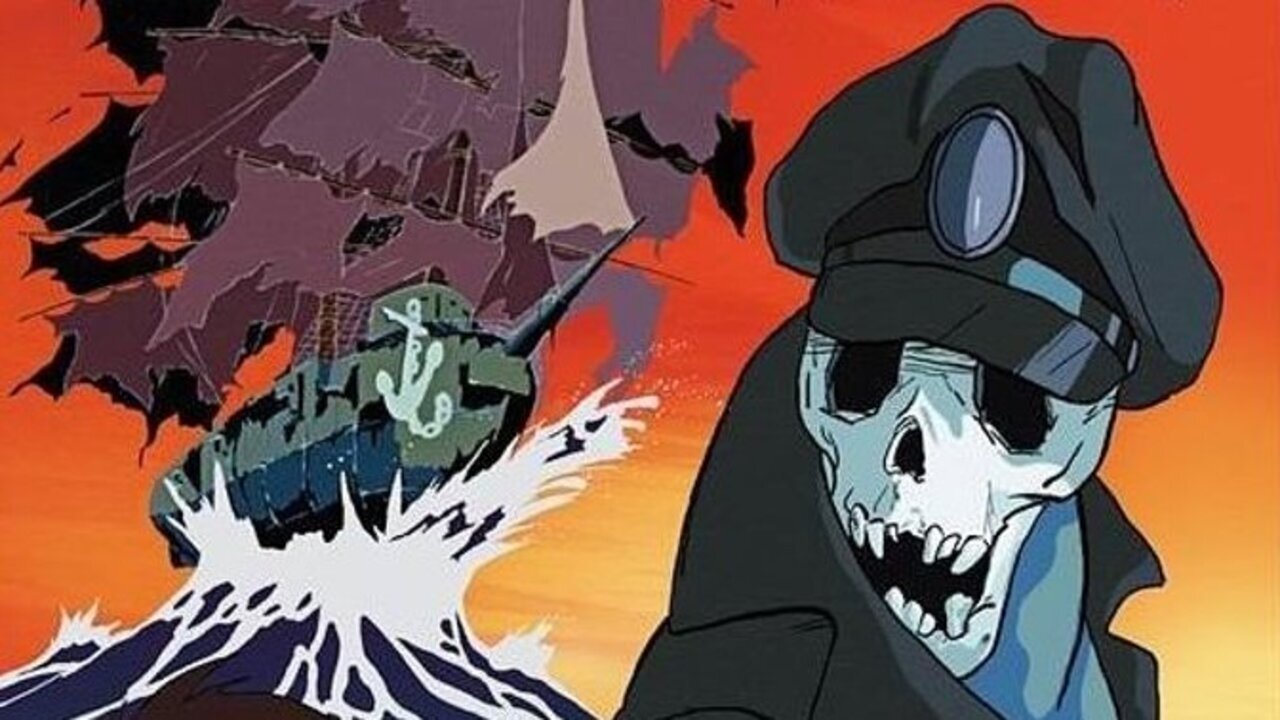 Flying Phantom Ship Background