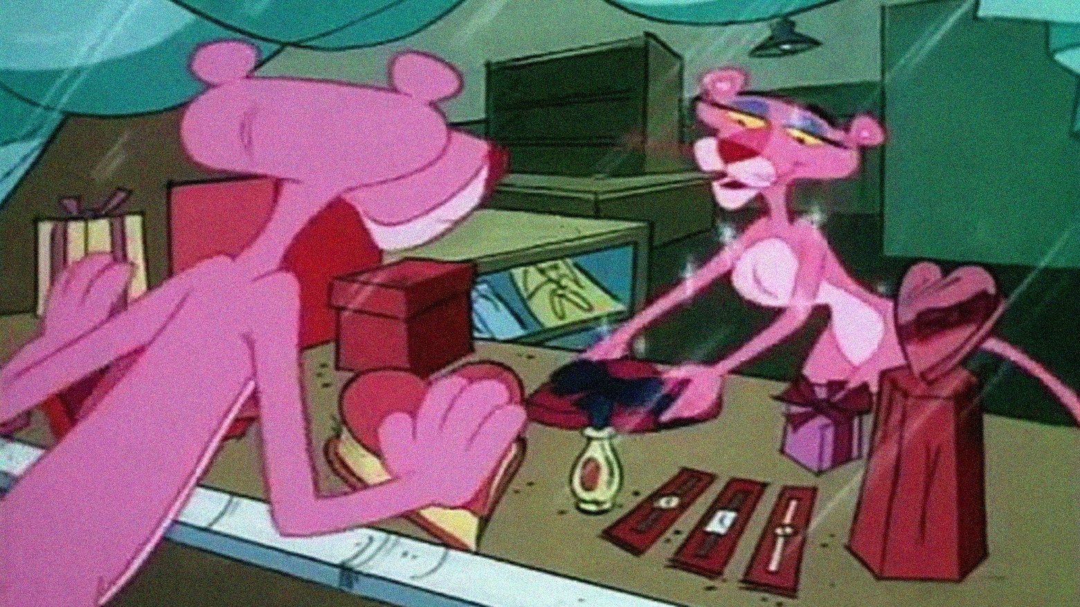 The Pink Panther in 'Pink at First Sight' Background