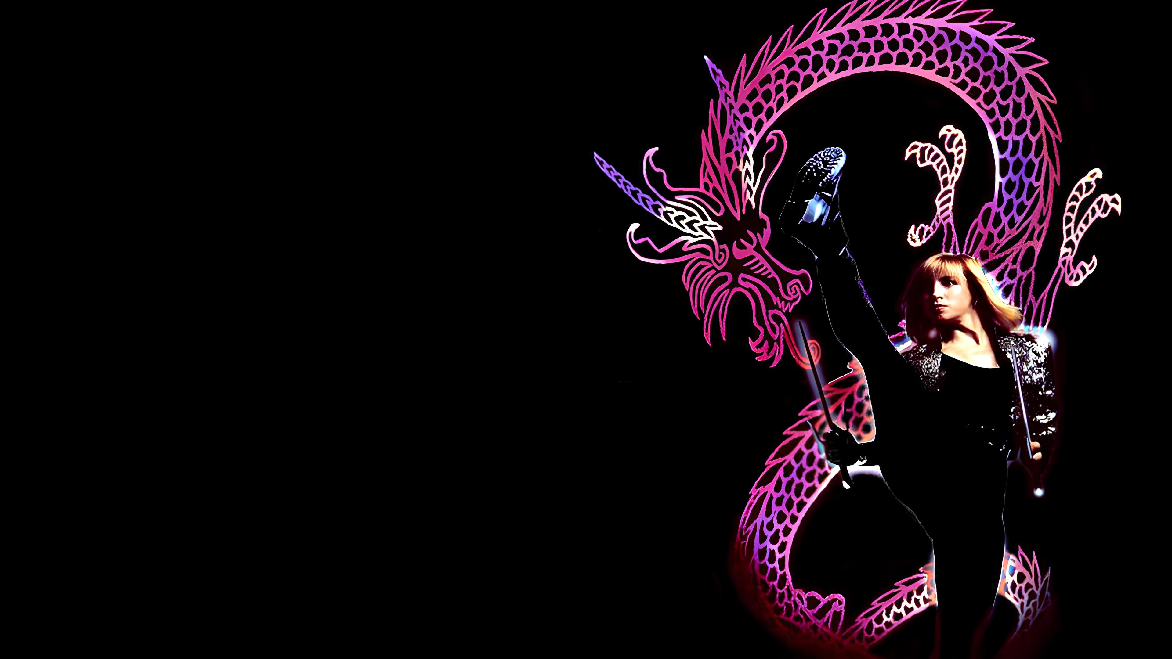 Lady Dragon Background