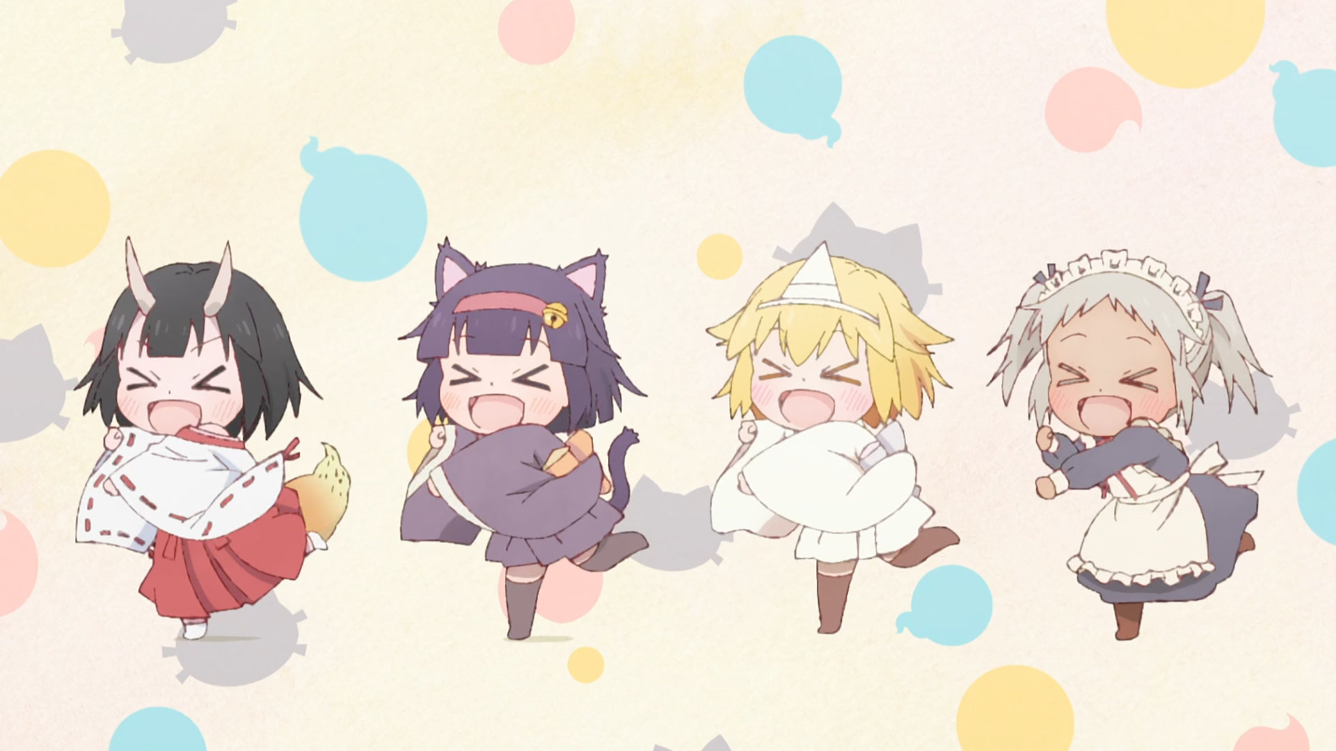 Miss Shachiku and the Little Baby Ghost Background