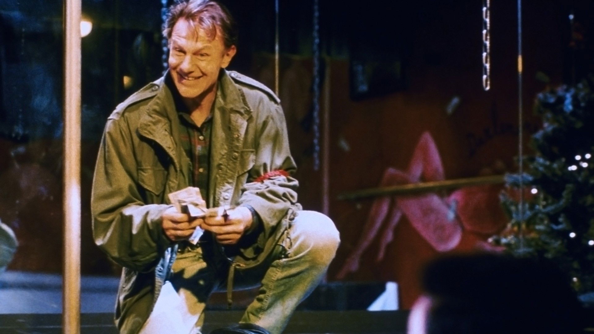 Headless Body in Topless Bar Background