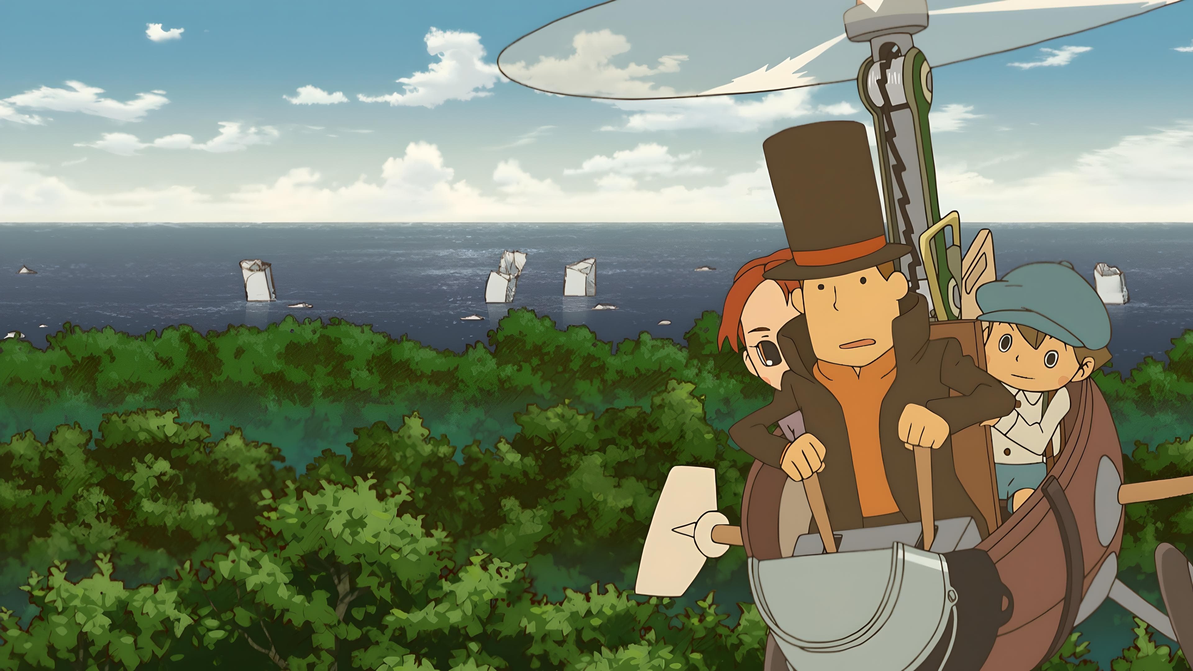 Professor Layton and the Eternal Diva Background