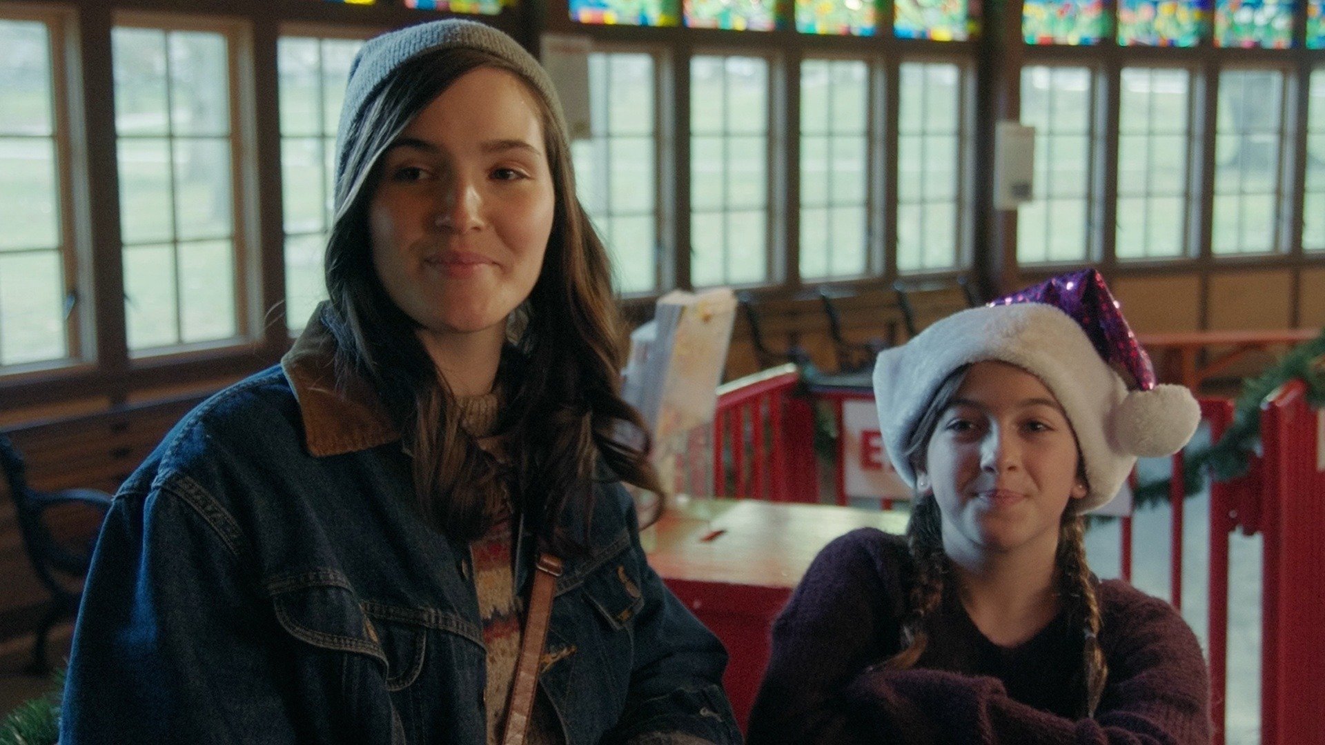 Christmas on the Carousel Background