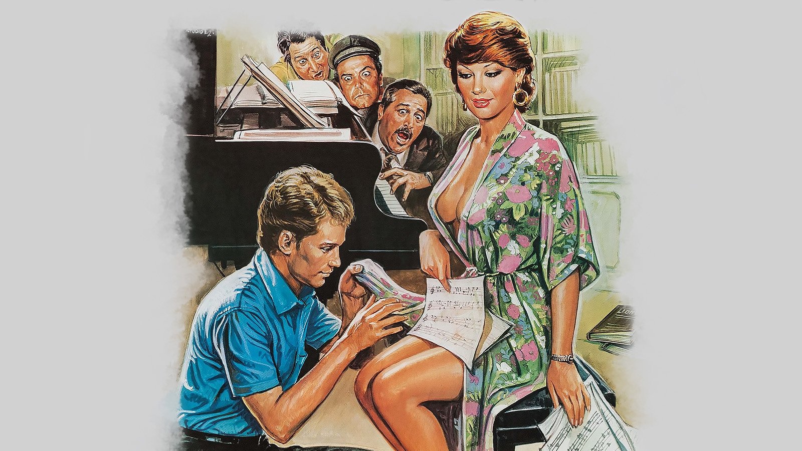 School Teacher in the House Background