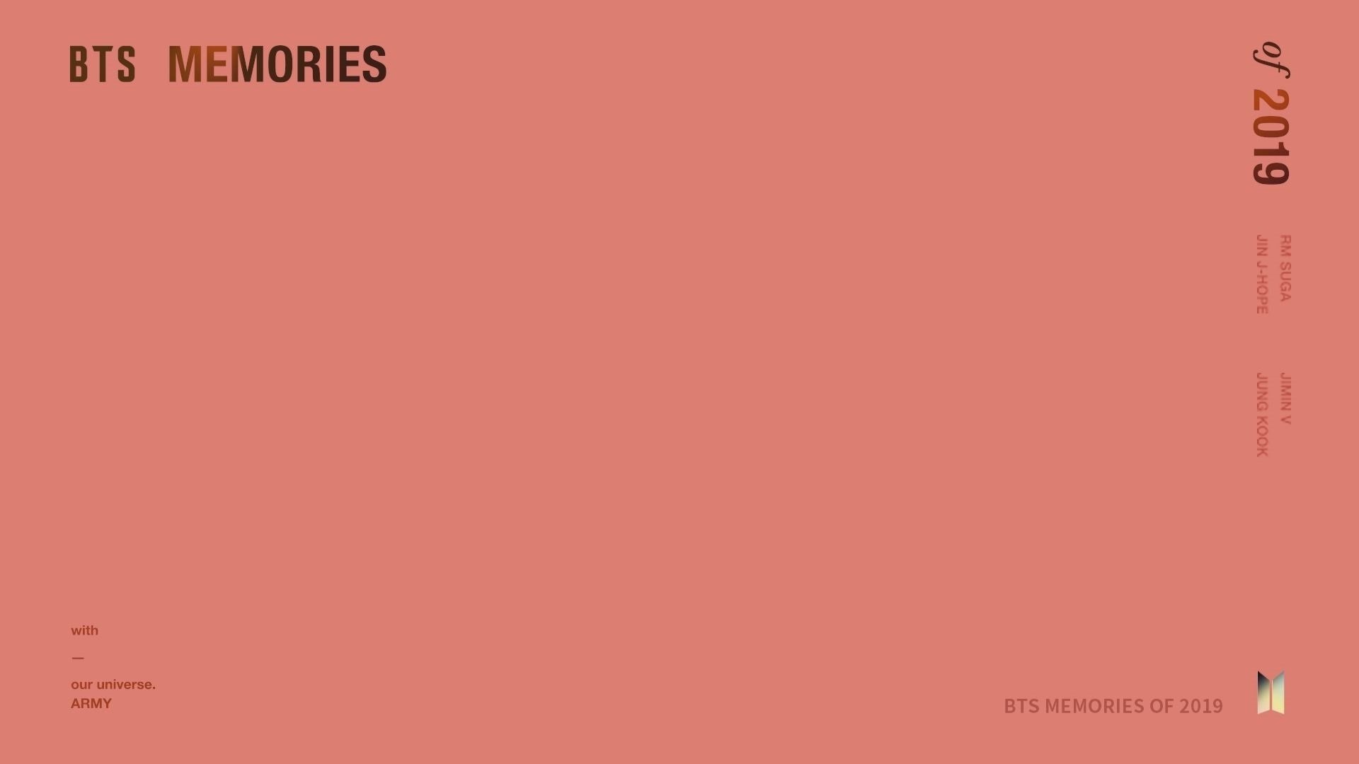 BTS Memories of 2019 Background