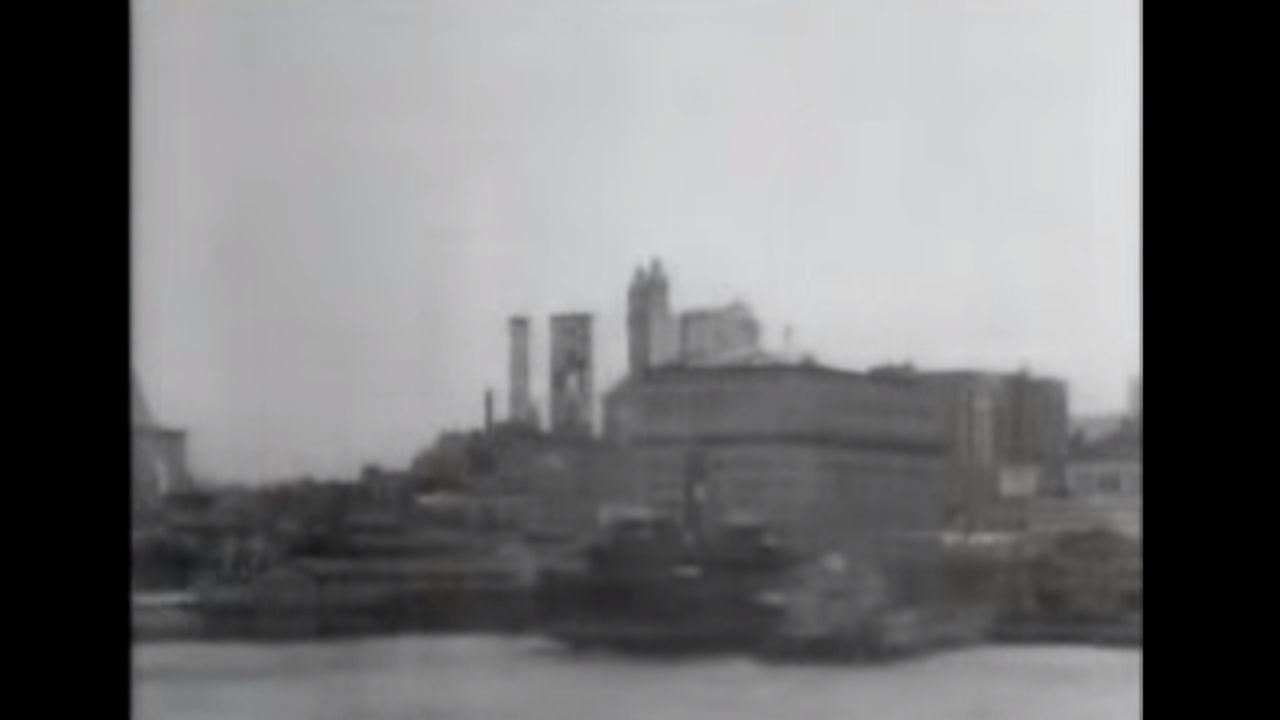 Skyscrapers of New York City, from the North River Background
