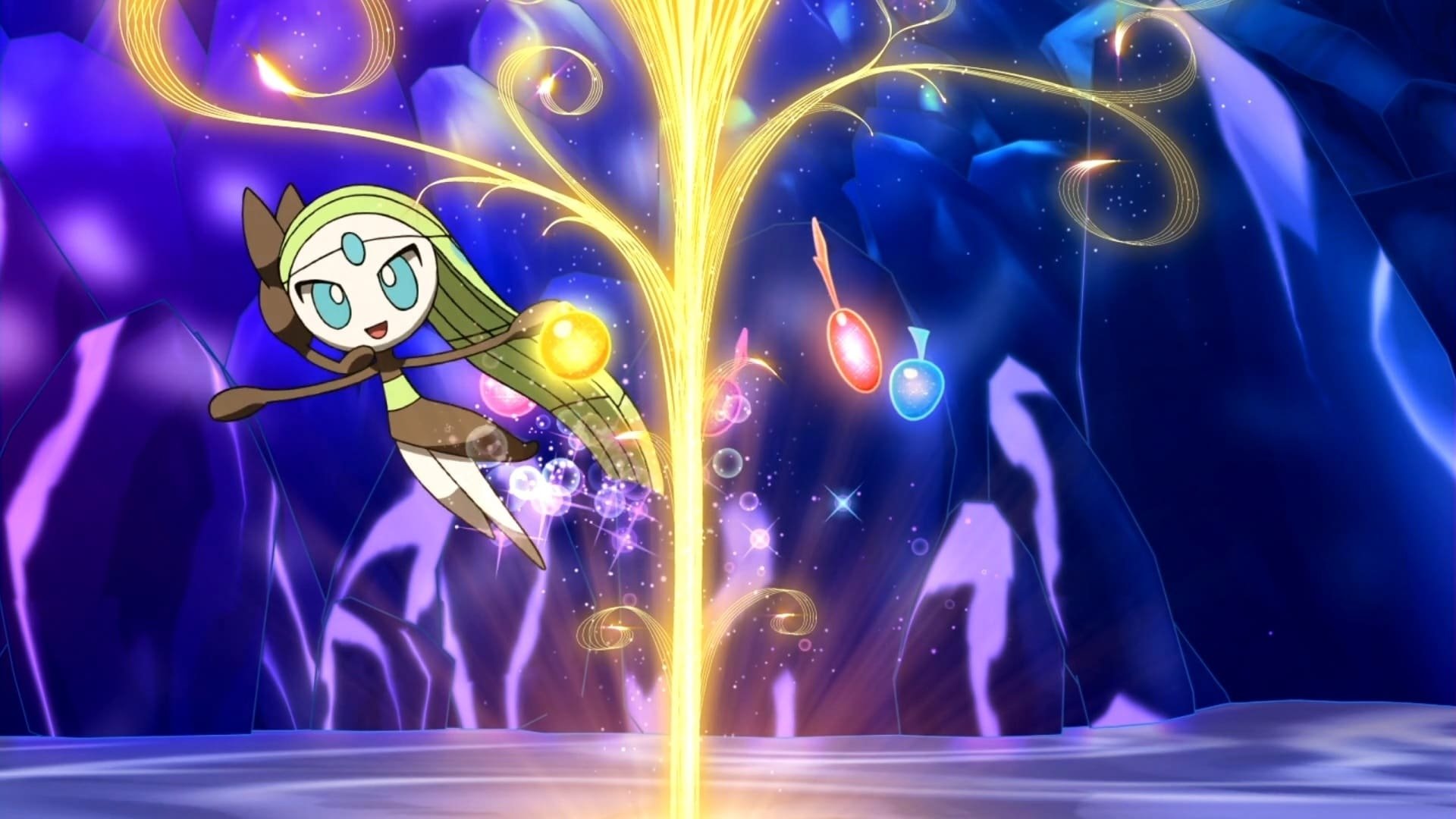 Meloetta's Moonlight Serenade Background