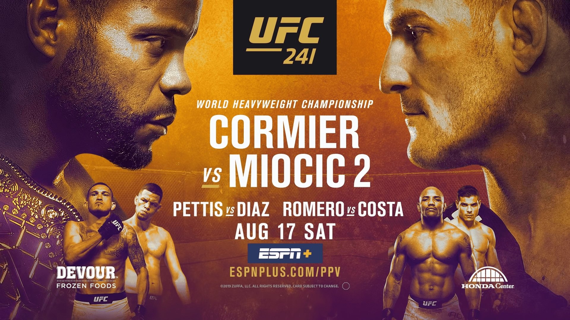 UFC 241: Cormier vs. Miocic 2 Background
