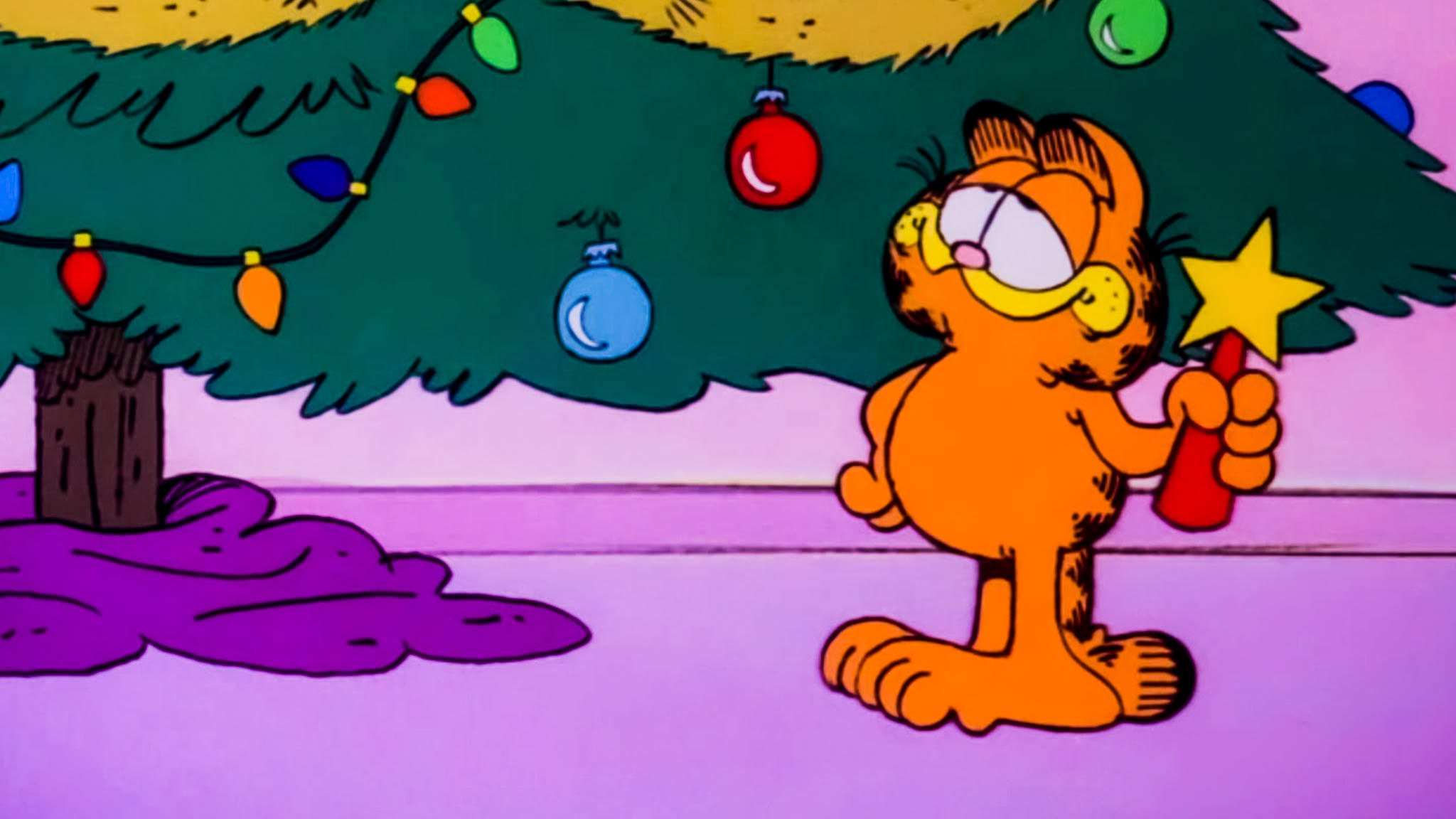 A Garfield Christmas Background