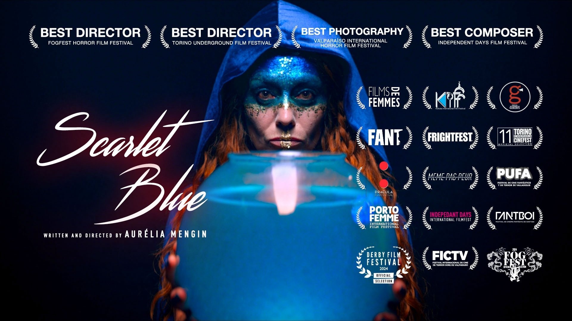 Scarlet Blue Background