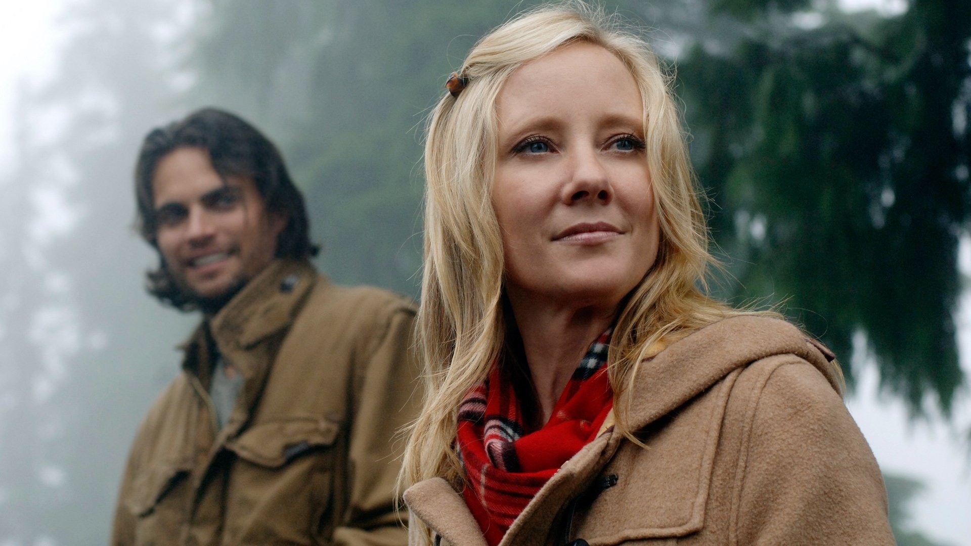 Men in Trees Background