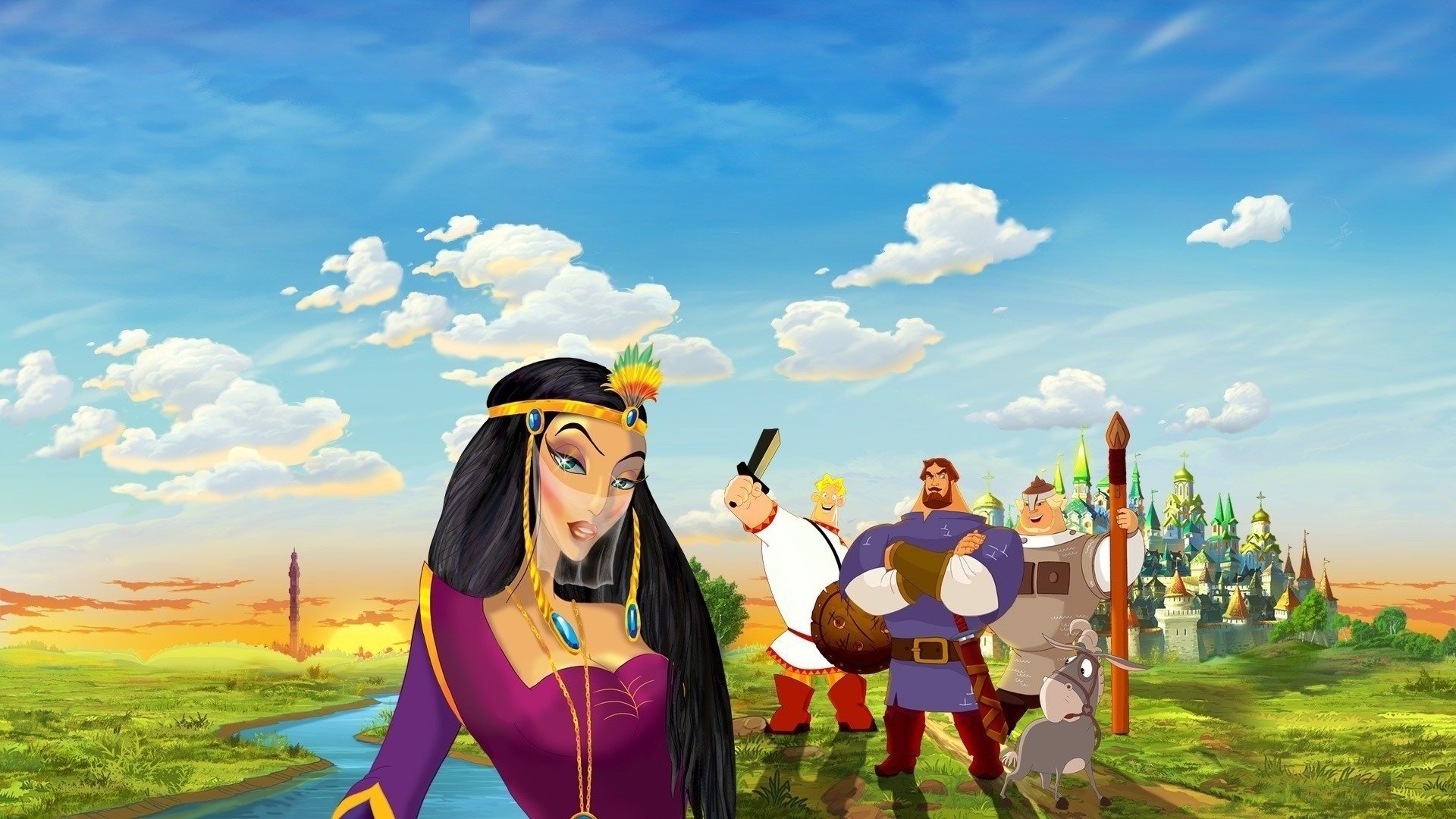 Three Heroes and the Shamakhan Queen Background