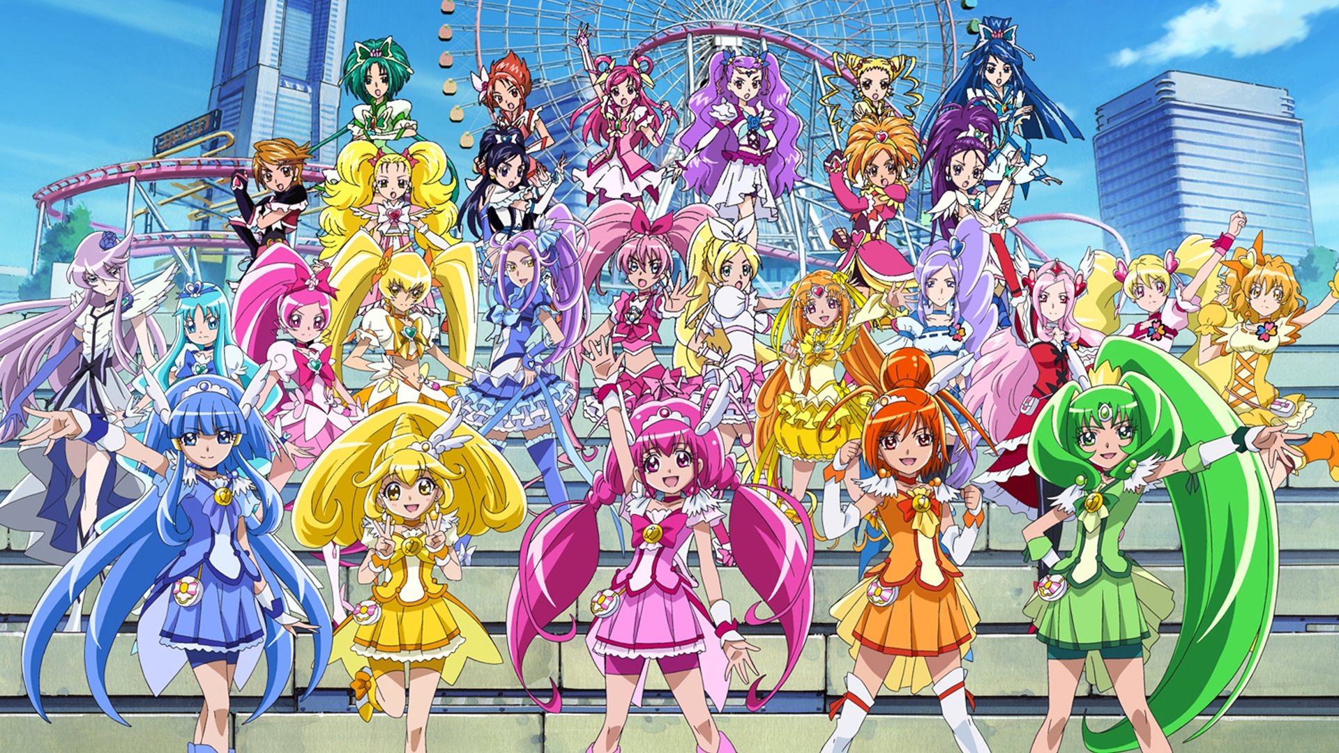 Pretty Cure All Stars New Stage: Friends of the Future Background