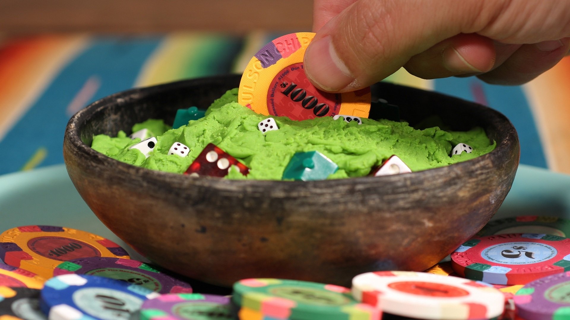 Fresh Guacamole Background