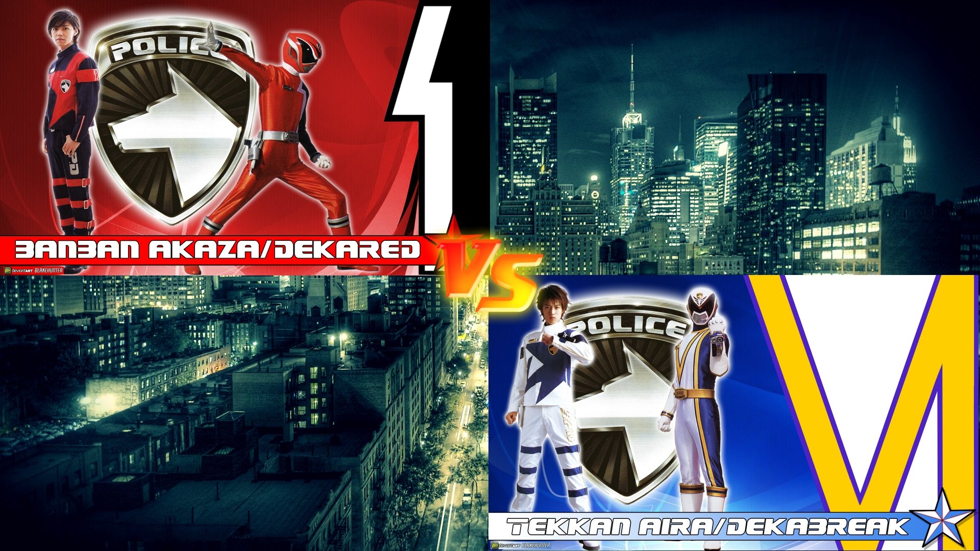 Tokusou Sentai Dekaranger: Super Finisher Match! Deka Red vs. Deka Break Background