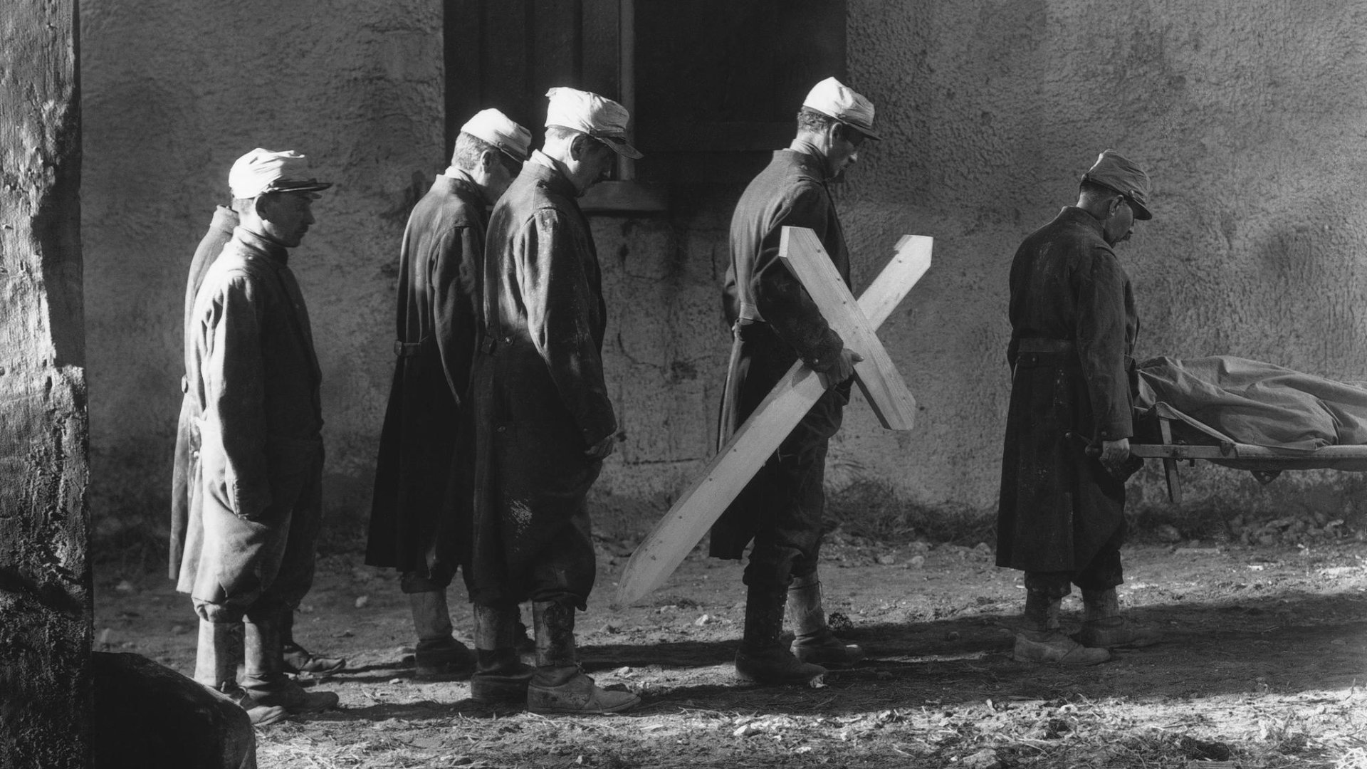 Wooden Crosses Background