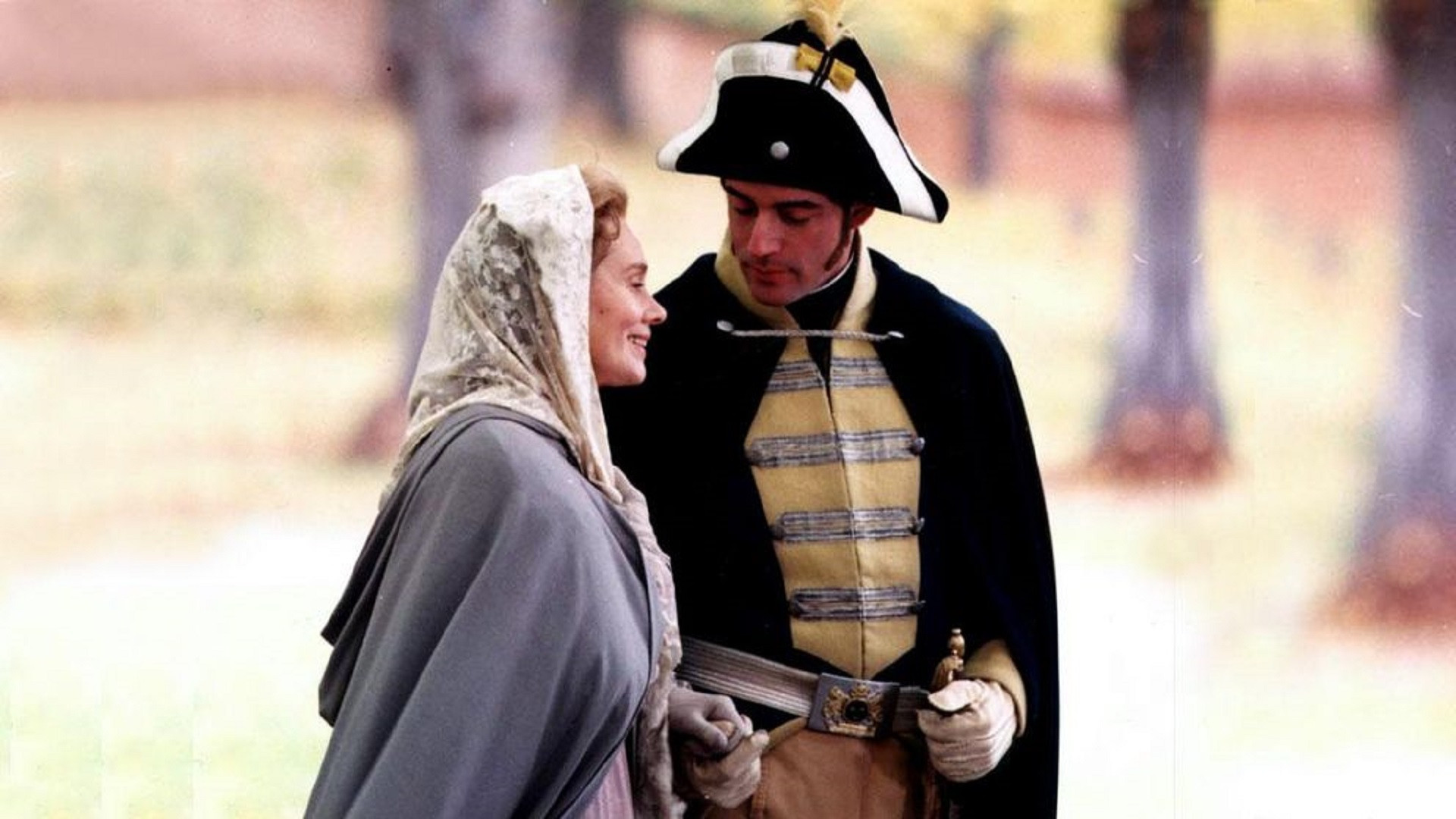 Längtans blåa blomma Background