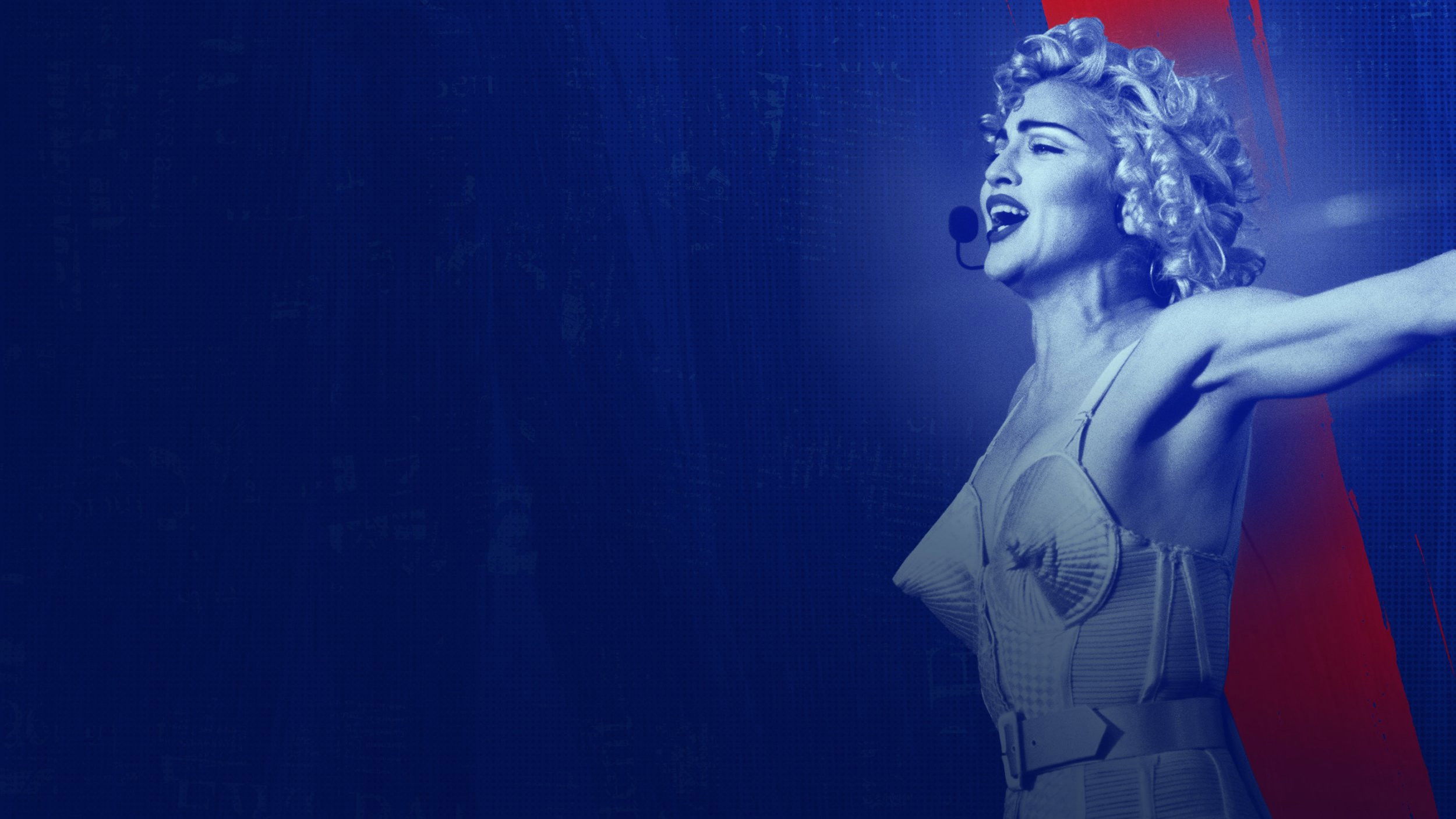 In France with Madonna Background