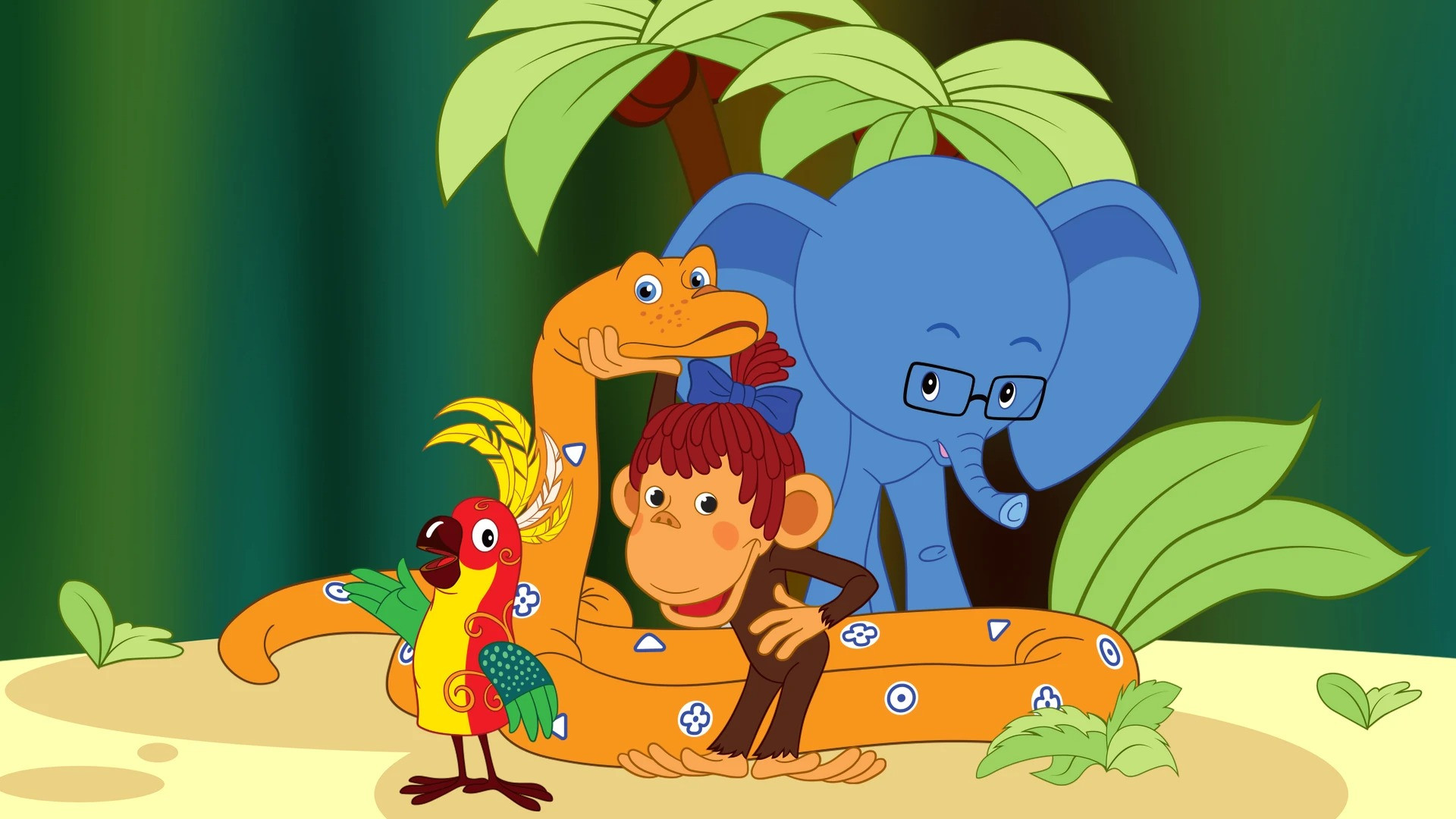 38 Parrots Background