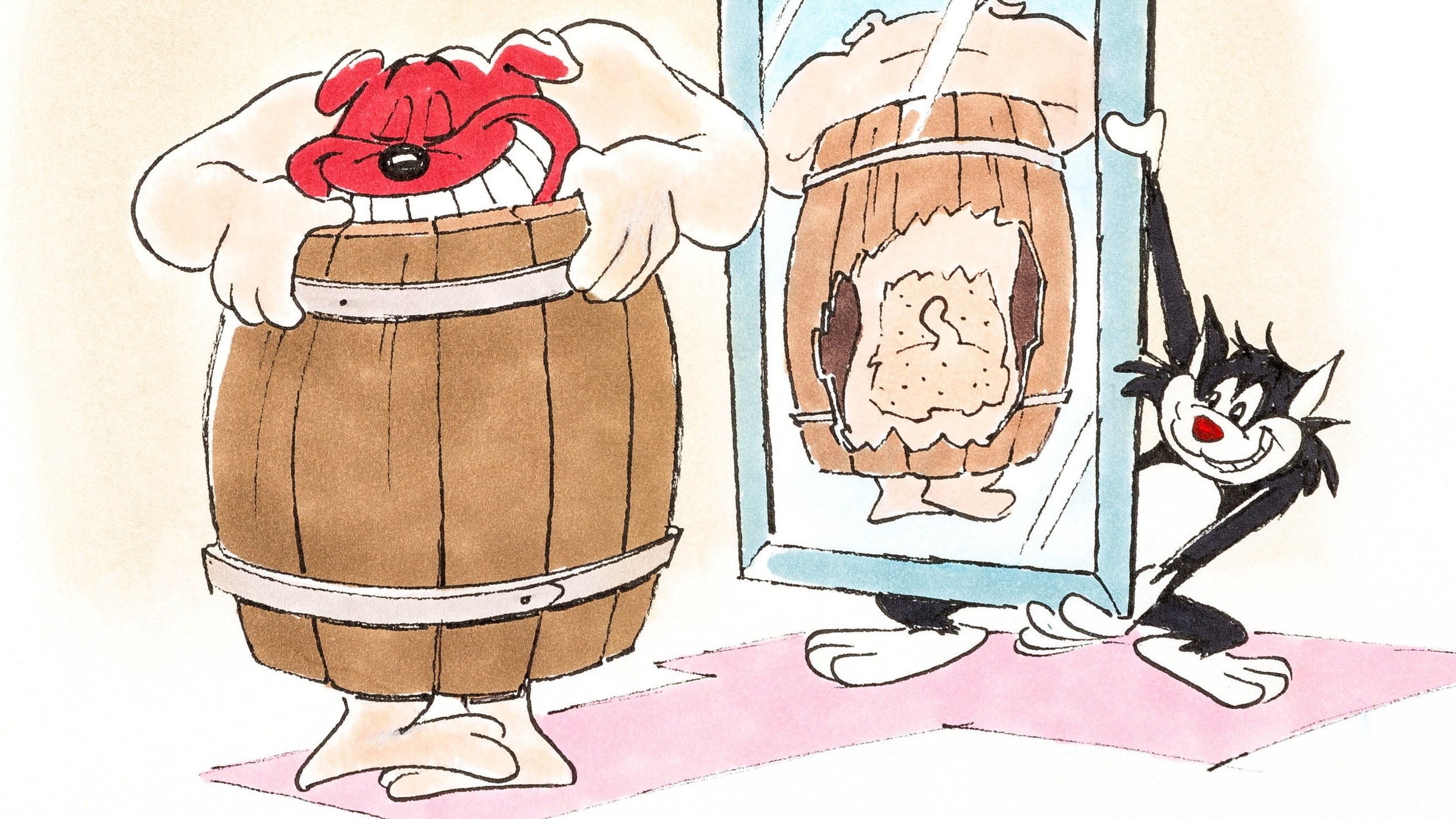 Ventriloquist Cat Background