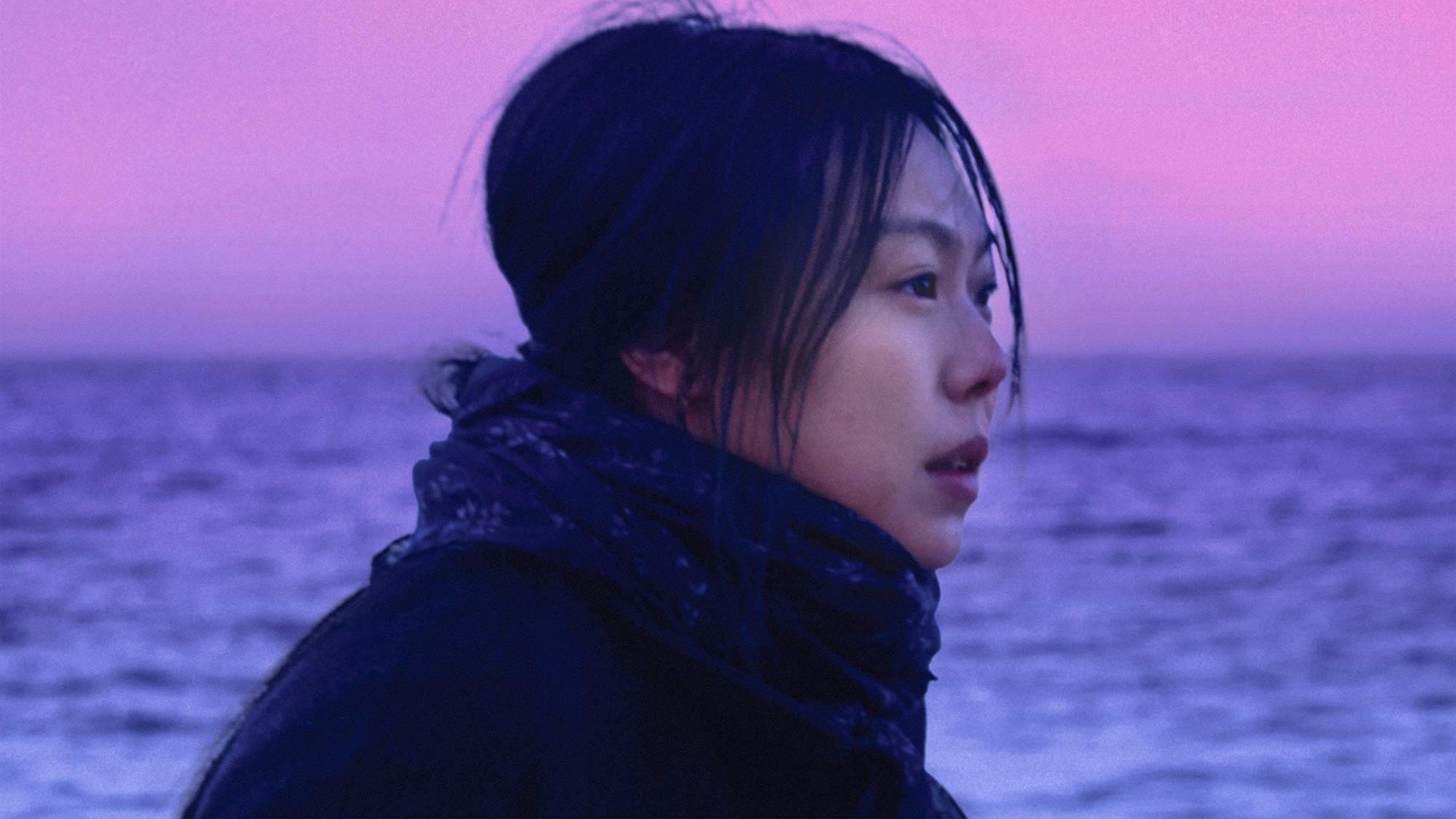 On the Beach at Night Alone Background