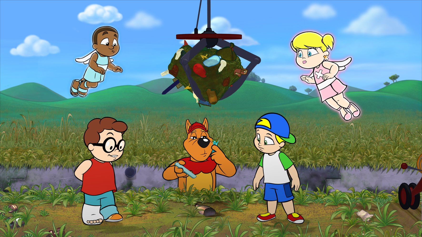 Xuxinha and Guto Against the Space Monsters Background