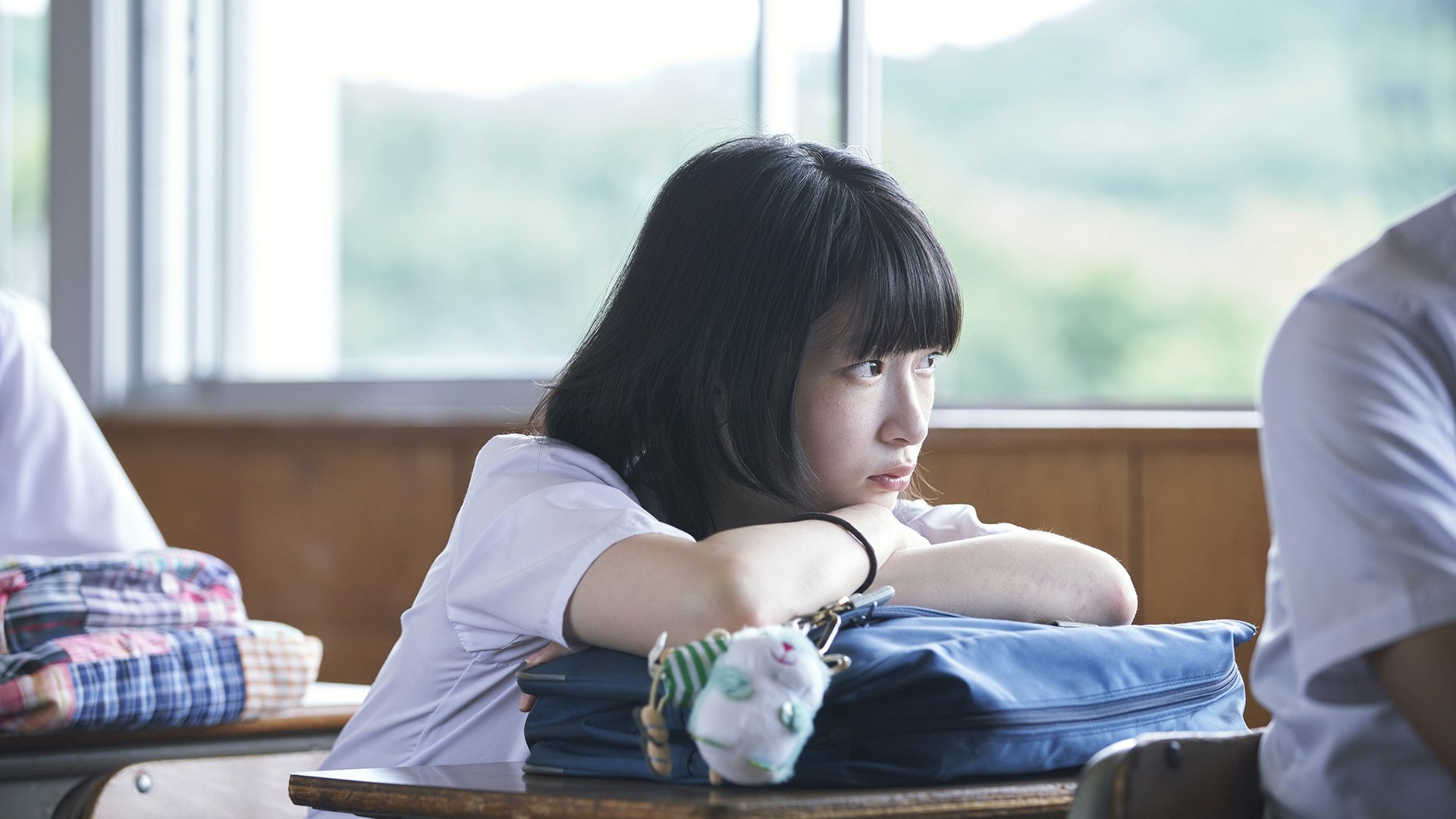 A Girl on the Shore Background