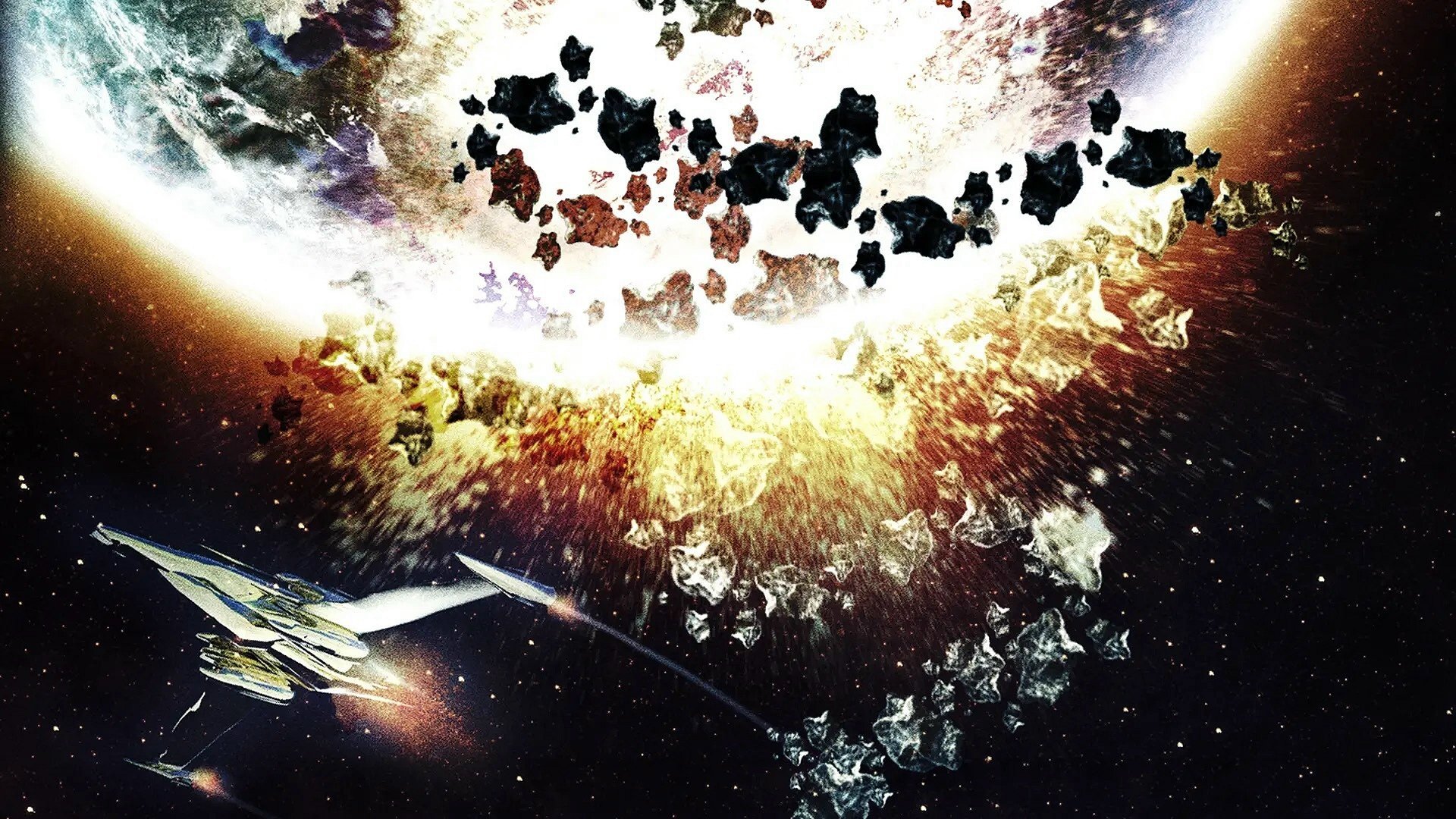 Dark Planet Background