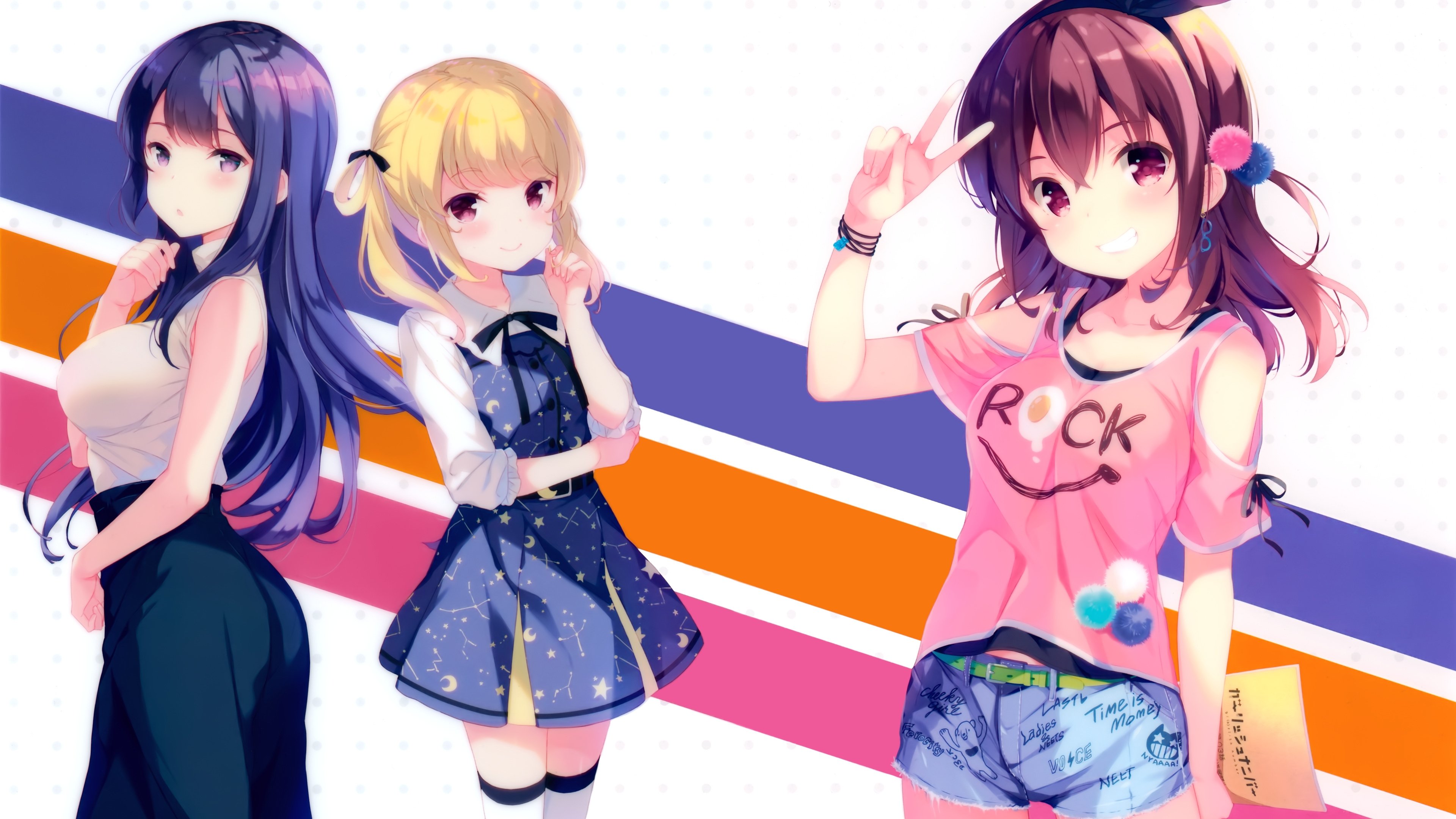 Girlish Number Background
