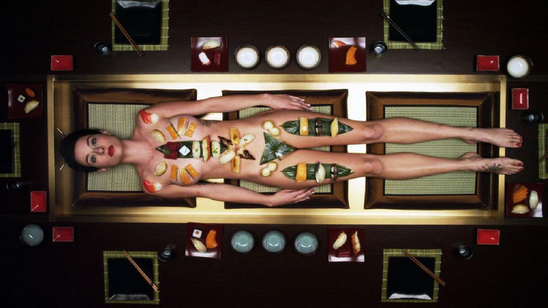 Sushi Girl Background